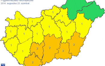 Az egész országban jelentős esőzésre kell készülni