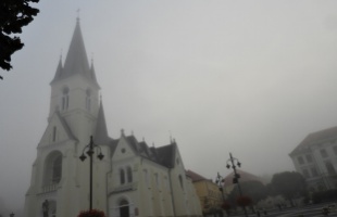 Ködbe burkolózott reggel Kaposvár
