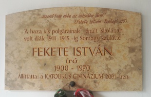 25 éve leplezték le Fekete István iskolai emléktábláját
