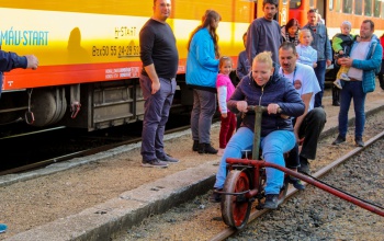 Különvonattal ünnepelték a 125 éves Kaposvár-Fonyód vasútvonalat