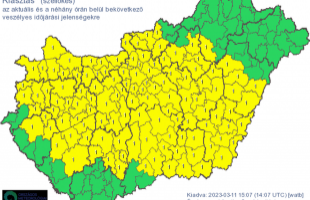Visszavonta a másodfokú riasztást az Országos Meteorológiai Szolgálat,  de még nem nyugszik a szél