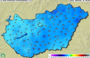 A mai volt a leghidegebb reggel az idei télen