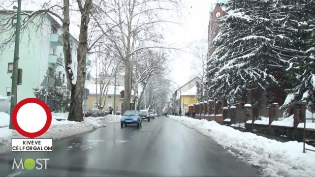 Útlezárások a kaposvári belvárosban