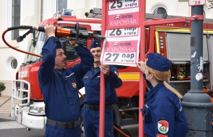 A tűzoltók is visszaszámolnak a Giro d'Italia nemzetközi kerékpárversenyig