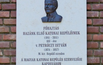 Petróczy István százados, pilóta, 1911. – Az első repülőgép Kaposváron