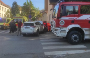 Baleset a Damjanich és Szent Imre utca kereszteződésében