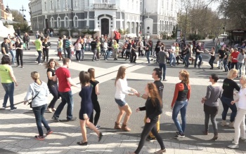 Salsázókkal telt meg a Kossuth tér