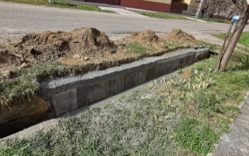A József utcában megjavították a csapadékelvezetőt