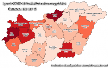 1344 fővel emelkedett a fertőzöttek száma hazánkban