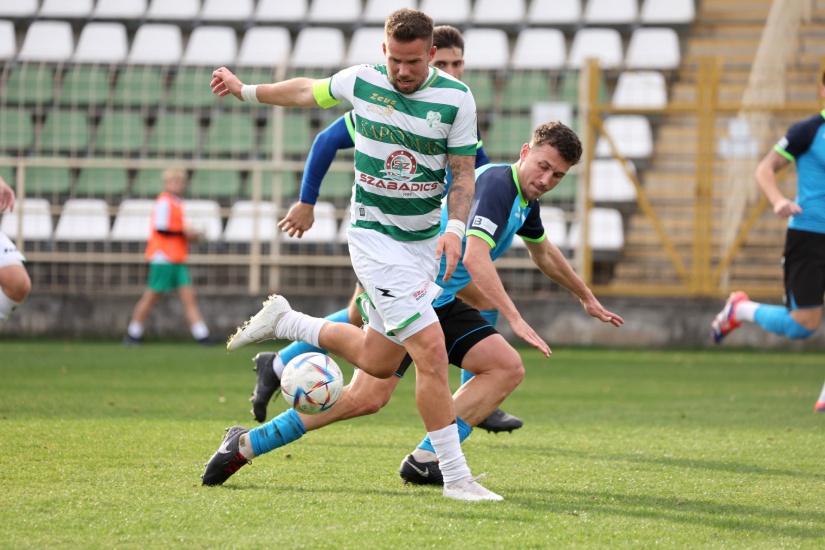 A Rákóczi egy pontot érő góljának szerzője, Mayer Milán (Fotó forrása: Kaposvári Rákóczi FC)