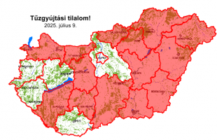 Több megyében visszavonták a tűzgyújtási tilalmat