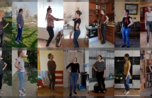 Somogy Táncegyüttes: karanténos, üveges telekarikázó