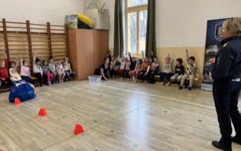 A biztonságos közlekedésre tanították az ovisokat