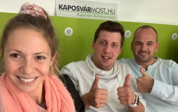Vendégünk volt Kapás Boglárka és Virth Balázs