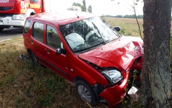 Letért az útról és fának ütközött egy autó Jutánál