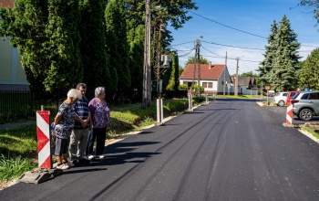 Megújult a Szőlőhegyi utca templom mögötti szakasza
