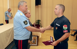 Bátorságért érdemjel két somogyi tűzoltónak