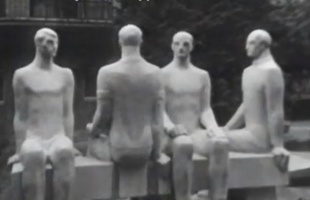 Kaposvári szobrok 1980-ban, retro a javából