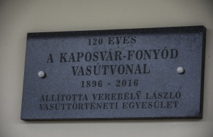 120 éves a Kaposvár - Fonyód vasútvonal