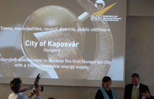 Európai Napenergia Díjat kapott Kaposvár