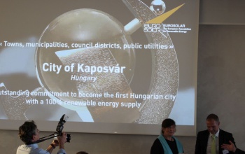 Európai Napenergia Díjat kapott Kaposvár