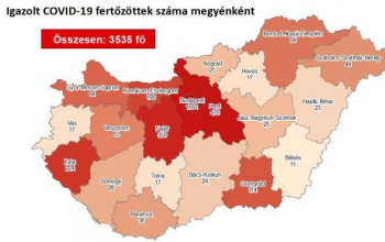 Koronavírus: 3535 főre nőtt a beazonosított fertőzöttek száma