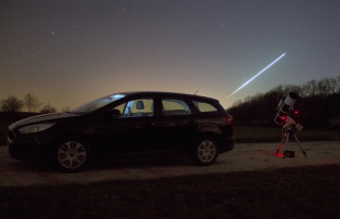 Mars-közelség és szembenállás, Holdsarló és látványos meteorok