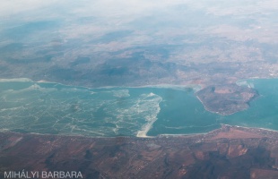 Befagyott Balaton, ahogyan a madarak látják