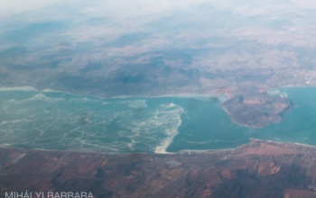 Befagyott Balaton, ahogyan a madarak látják