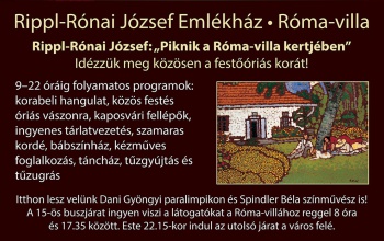 Piknik a Róma-villa kertjében Szent Mihály napján