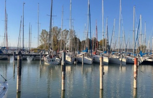 Télen nem látogatható a Galamb-sziget a Balatonon
