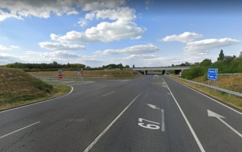 Elkészült a turbó körforgalom a 67-es főút és az M7-es autópálya déli oldali alcsomópontjában