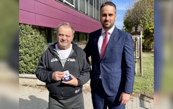 Duics József több mint negyven évet dolgozott Kaposvárért, emlékéremmel jutalmazták