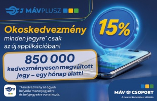 Töretlen az Okoskedvezmény sikere: egy hónap alatt több mint 140 millió forintot spóroltak az utasok