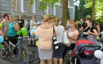 Lufis demonstráció a belvárosban