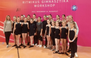 A tokiói olimpia ritmikus gimnasztika bajnokával találkozhattak a magyar tornászok