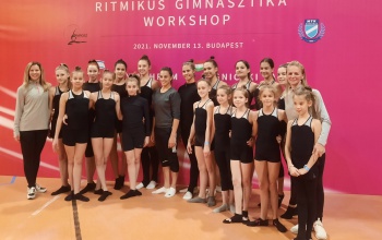 A tokiói olimpia ritmikus gimnasztika bajnokával találkozhattak a magyar tornászok