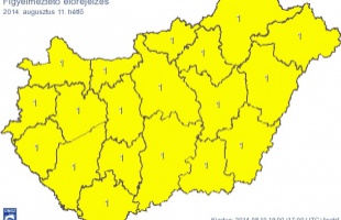 Zivatar, felhőszakadás, hőség is várható hétfőn