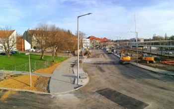 Januártól használhatjuk az Áchim András utca új nyomvonalát