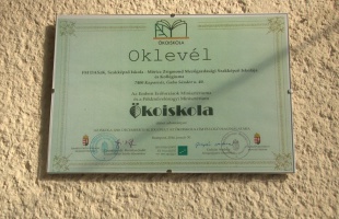 Másodszor is ökoiskola lett a mezőgazdasági