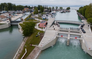 Átadták a megújult Sió-zsilipet és az új közösségi teret