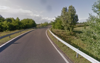 Forgalmi akadály a 67-es főútvonal autópálya felhajtójánál
