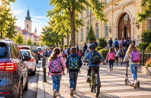 „Sétálj a suliba!” – Tehetünk az autóforgalom és az iskolák előtti szmog-csúcs csökkentéséért