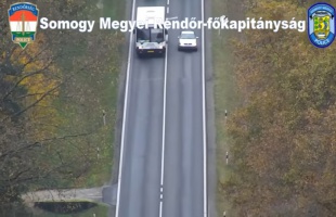 Ismét bevetették a drónokat Somogyban - Barcson ellenőriztek a rendőrök