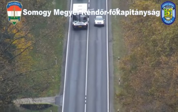 Ismét bevetették a drónokat Somogyban - Barcson ellenőriztek a rendőrök