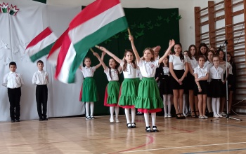 A Berzsenyis diákok is a forradalomra emlékeztek