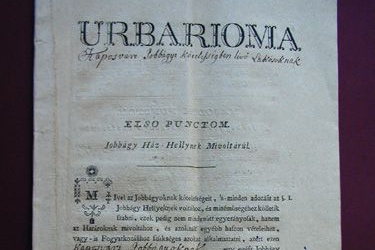 Urbáriumot is kaptunk Mária Teréziától