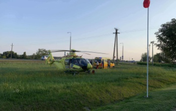 Éles bevetés a balatonfenyvesi új mentőhelikopter-leszállón