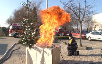 Egy komplett szobát gyújtottak fel egy kaposvári parkolóban
