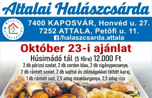 Az Attalai Halászcsárda Átvételi Pont elköltözött!